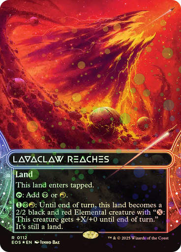 Lavaclaw Reaches (EOS) (112) / Borderless Galaxy Foil