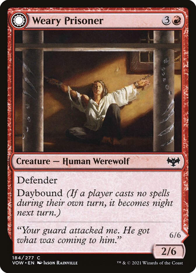 Weary Prisoner // Wrathful Jailbreaker (VOW) (184)