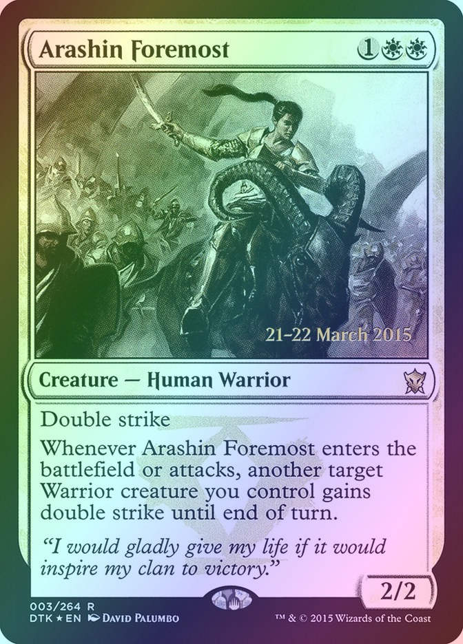 Arashin Foremost (PDTK) (3s) / Foil