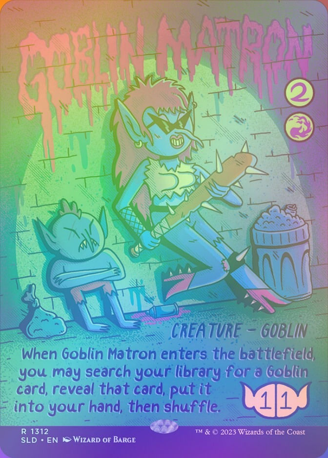 Goblin Matron (SLD) (1312★) / Borderless / Rainbow Foil