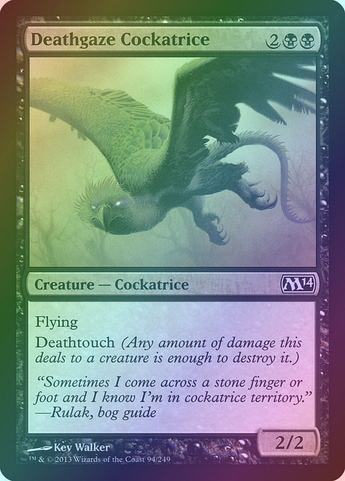 Deathgaze Cockatrice (M14) (94) / Foil