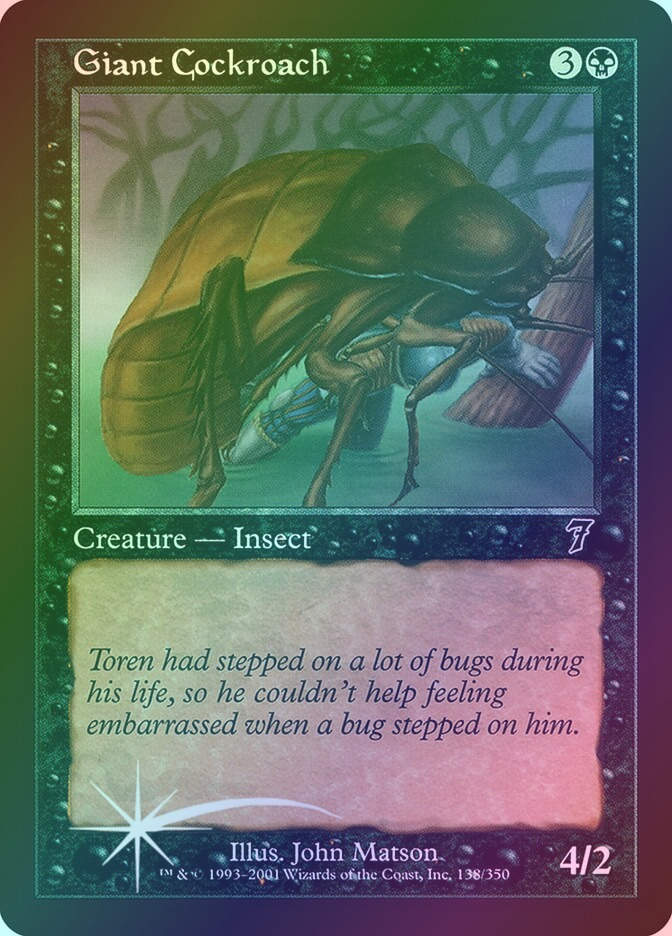 Giant Cockroach (7ED) (138★) / Foil