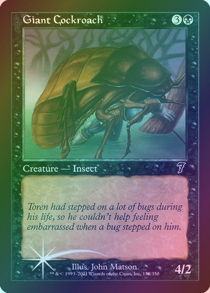 Giant Cockroach (7ED) (138★) / Foil