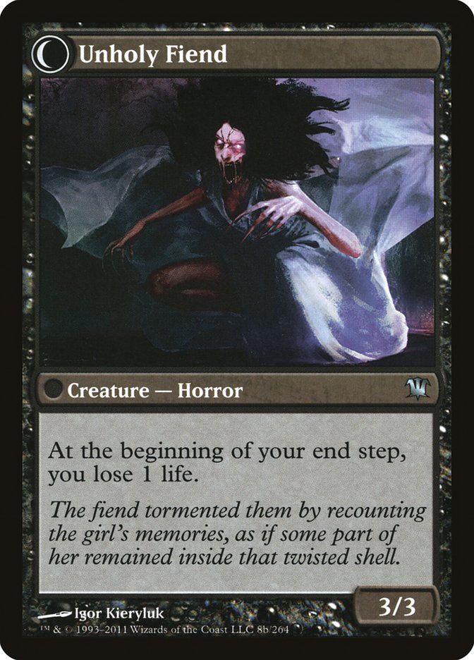 Cloistered Youth // Unholy Fiend (ISD) (8) — cara 2 de 2