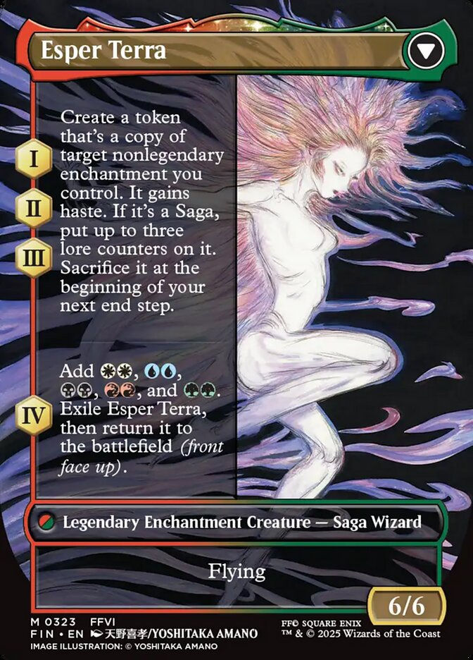 Terra, Magical Adept // Esper Terra (FIN) (323) / Borderless — cara 2 de 2