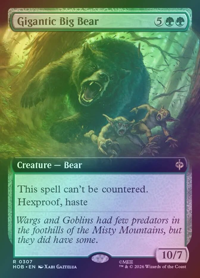 Gigantic Big Bear (HOB) (307) / Extended Art / Foil