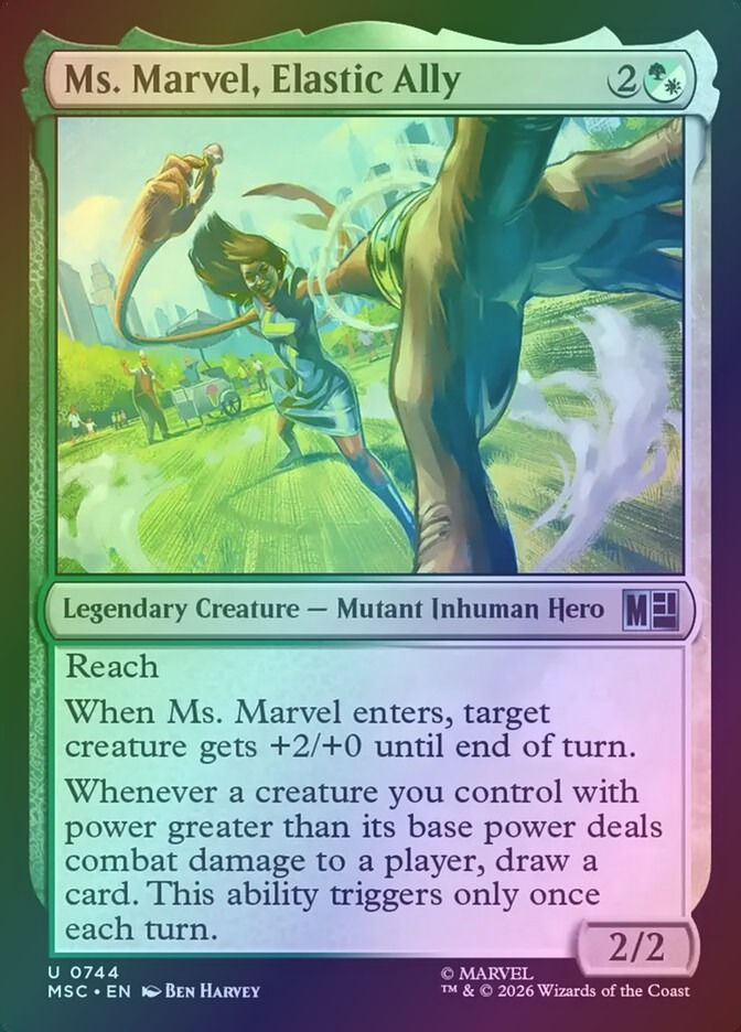 Ms. Marvel, Elastic Ally (MSC) (744) / Foil