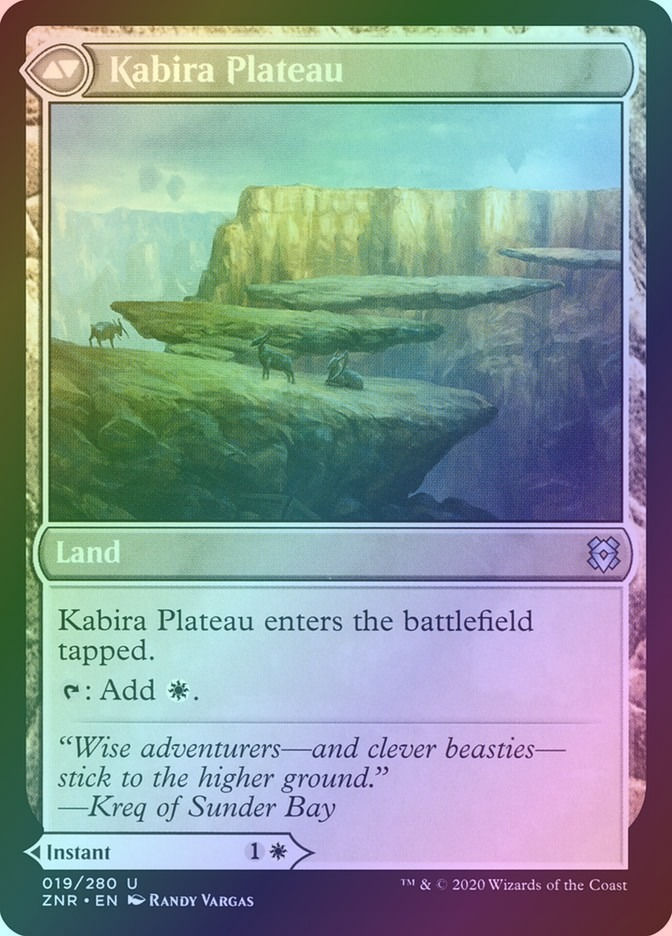Kabira Takedown // Kabira Plateau (ZNR) (19) / Foil — cara 2 de 2