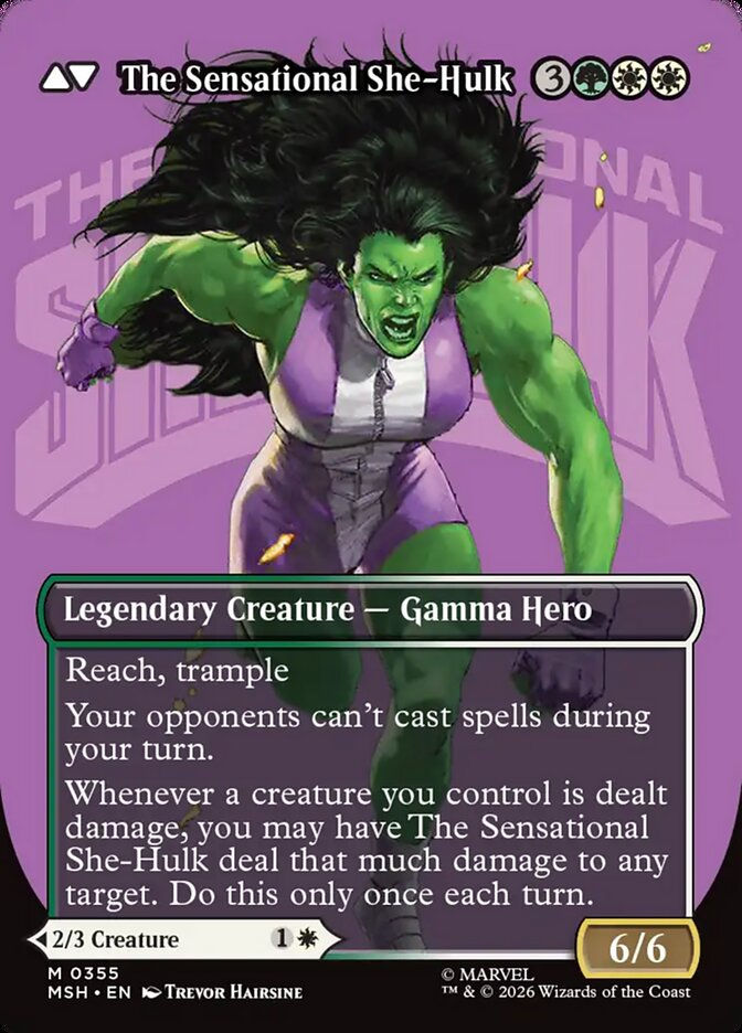 Jennifer Walters // The Sensational She-Hulk (MSH) (355) / Borderless — cara 2 de 2