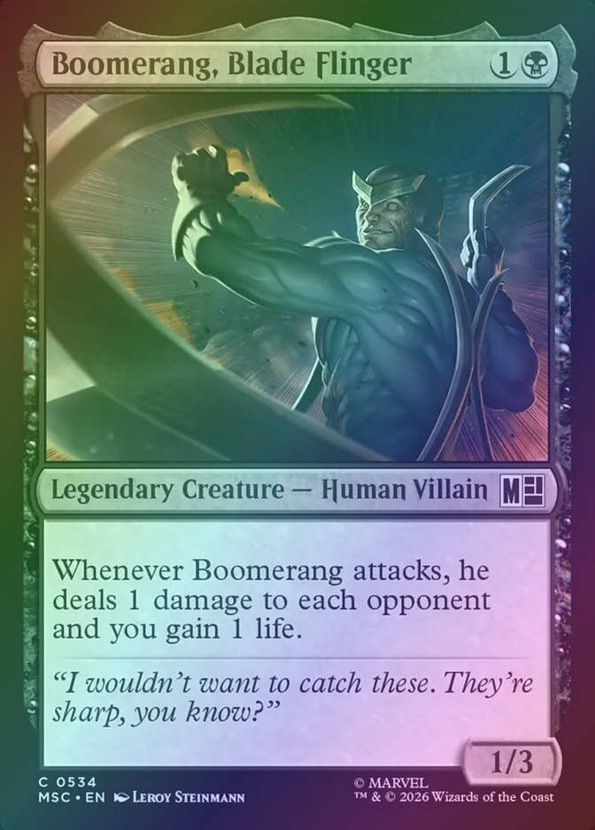Boomerang, Blade Flinger (MSC) (534) / Foil