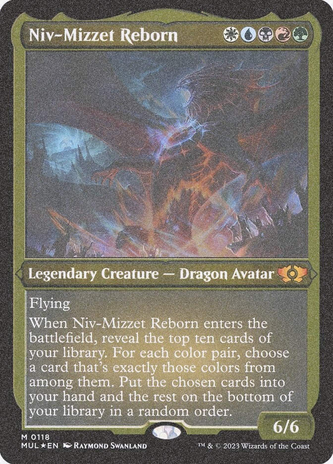 Niv-Mizzet Reborn (MUL) (118) / Foil Etched