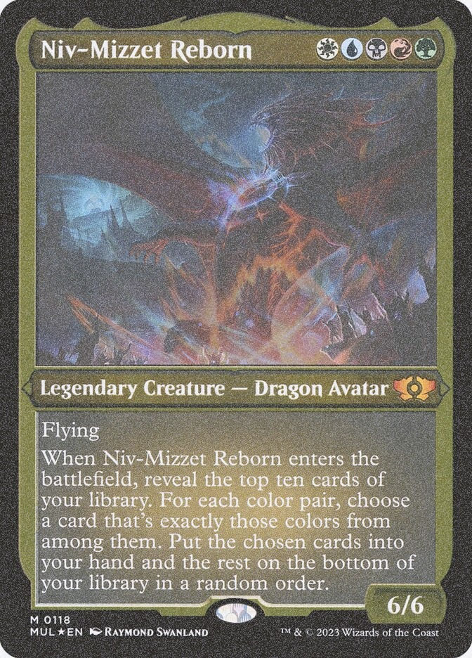 Niv-Mizzet Reborn (MUL) (118) / Foil Etched