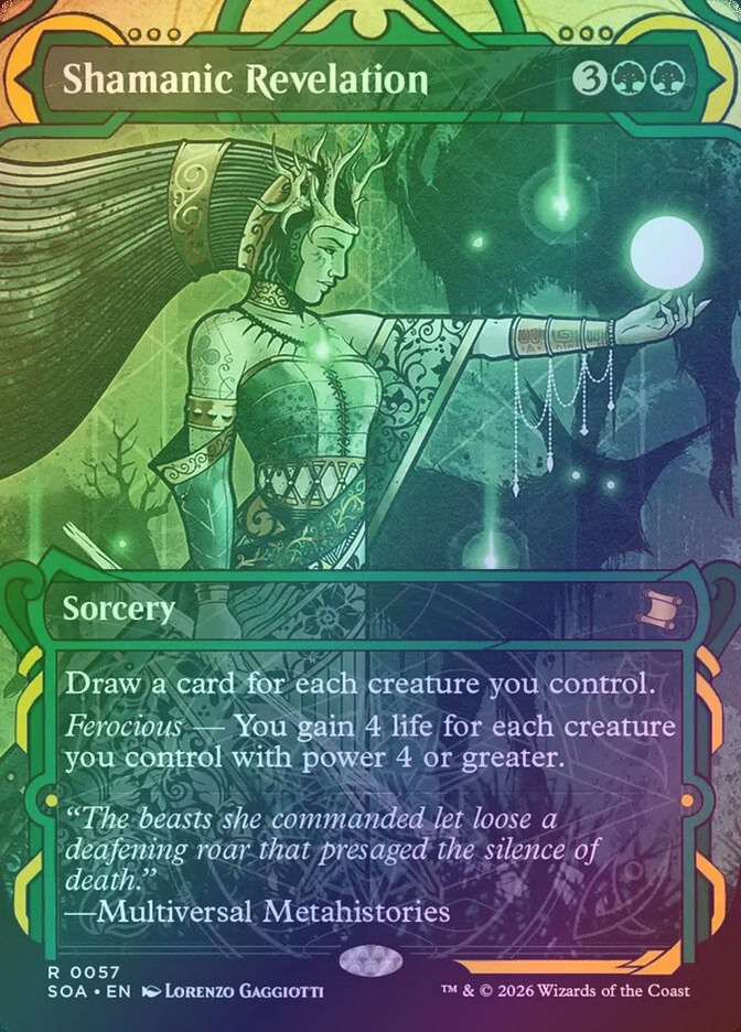 Shamanic Revelation (SOA) (57) / Borderless / Showcase / Foil