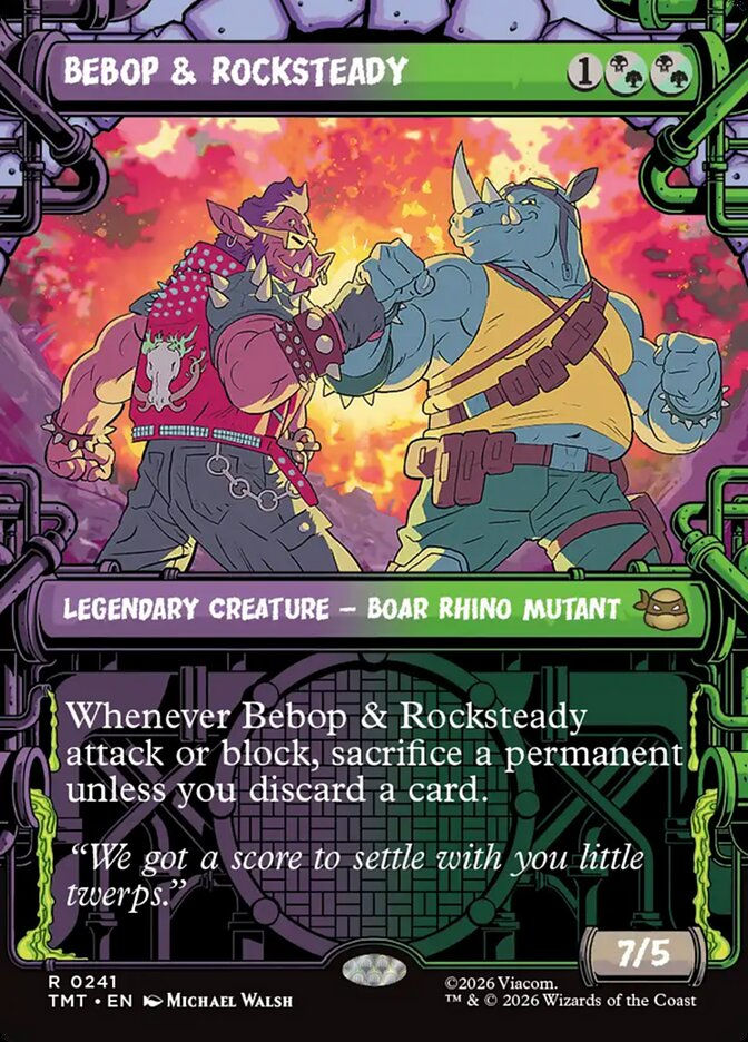 Bebop & Rocksteady (TMT) (241) / Borderless / Showcase