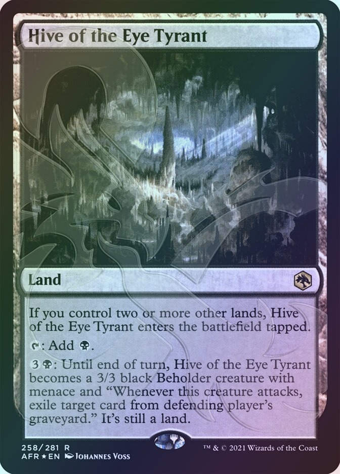Hive of the Eye Tyrant (PAFR) (258a) / Embossed Foil
