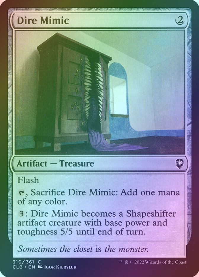 Dire Mimic (CLB) (310) / Foil