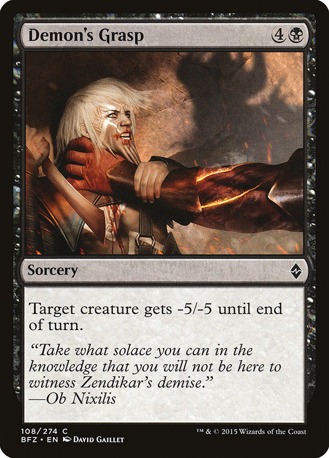 Demon's Grasp (BFZ) (108)