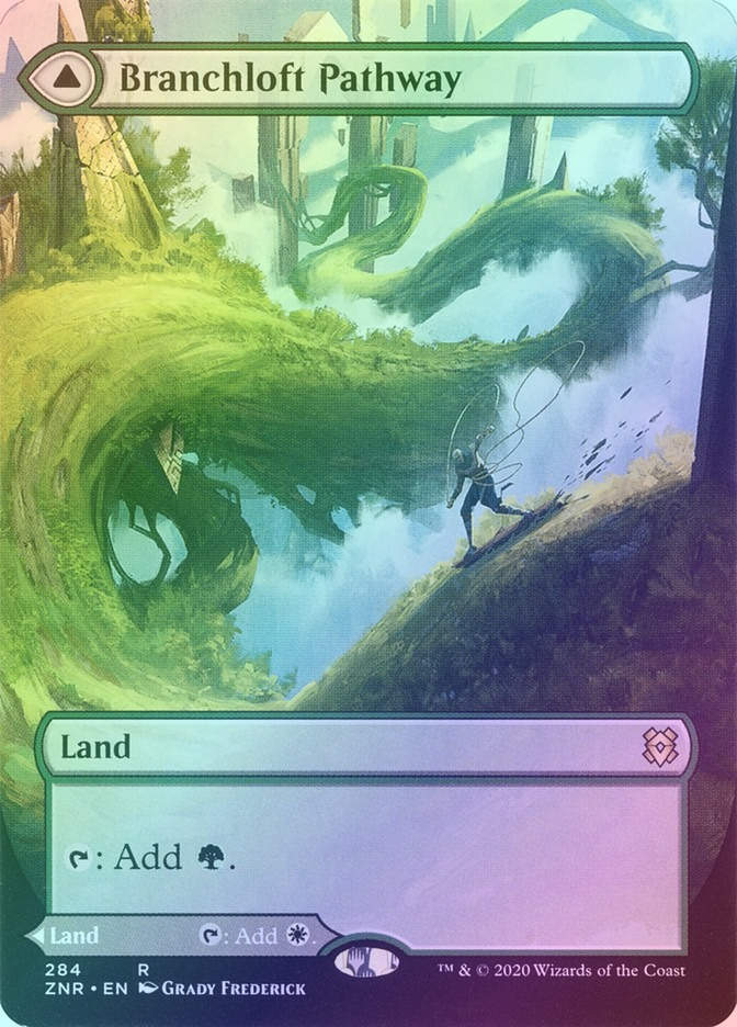 Branchloft Pathway // Boulderloft Pathway (ZNR) (284) / Borderless / Foil