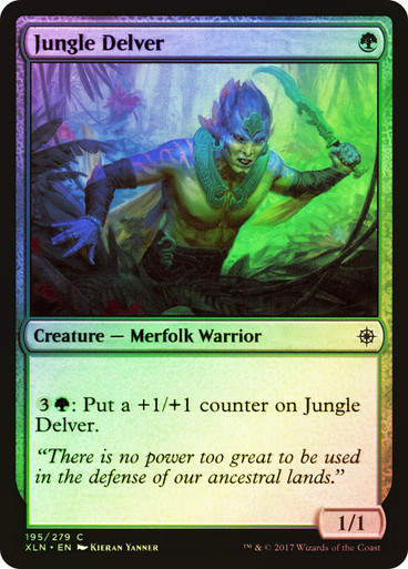 Jungle Delver (XLN) (195) / Foil