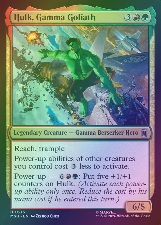 Hulk, Gamma Goliath (MSH) (215) / Foil