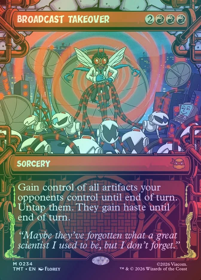 Broadcast Takeover (TMT) (234) / Borderless / Showcase / Foil