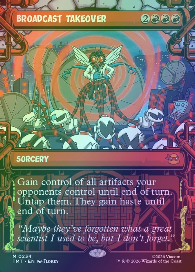 Broadcast Takeover (TMT) (234) / Borderless / Showcase / Foil
