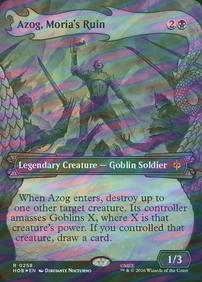 Azog, Moria's Ruin (HOB) (258) / Surge Foil