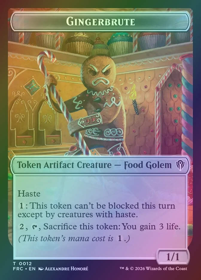 Gingerbrute Token // Jace (TFRC) (12 // 5) / Foil