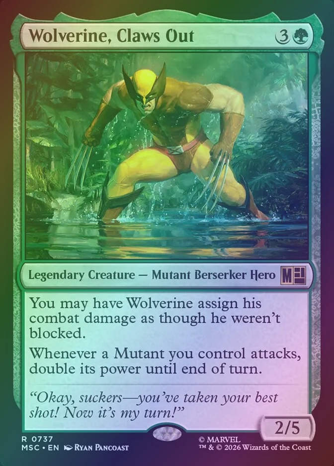 Wolverine, Claws Out (MSC) (737) / Foil
