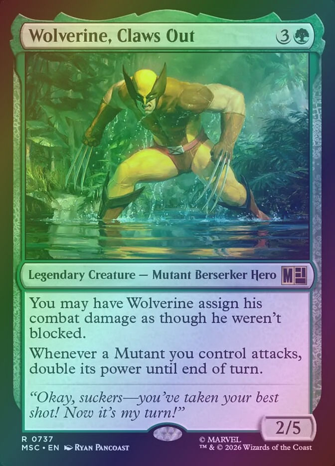 Wolverine, Claws Out (MSC) (737) / Foil