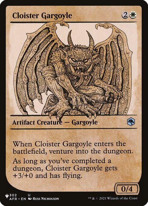 Cloister Gargoyle (PLST) (AFR-302) / Showcase