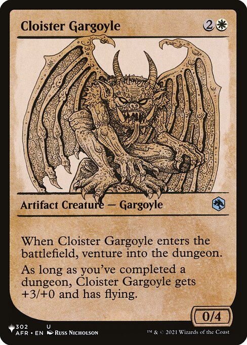 Cloister Gargoyle (PLST) (AFR-302) / Showcase