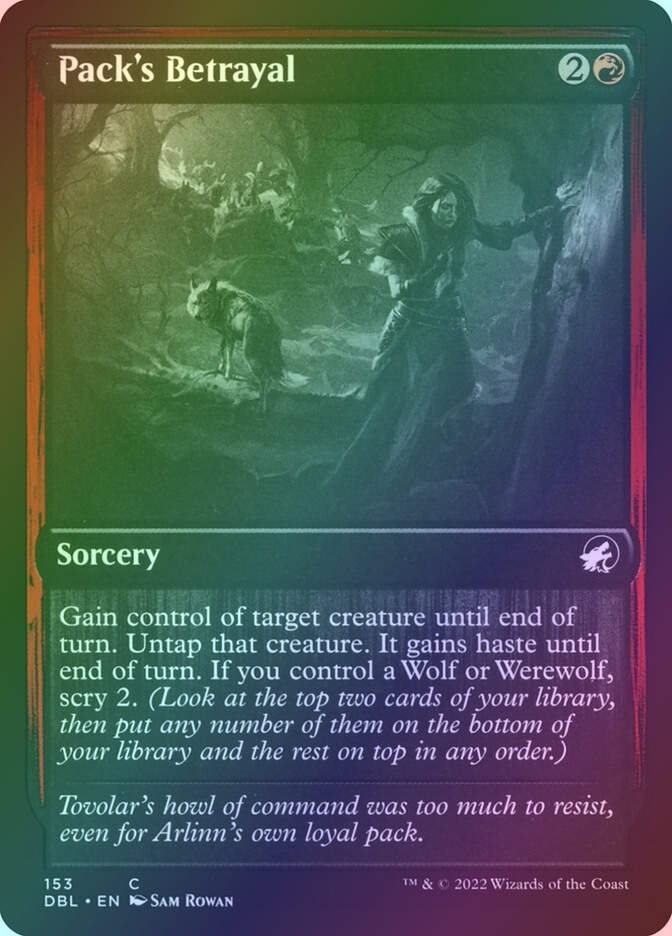 Pack's Betrayal (DBL) (153) / Foil