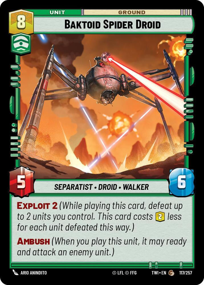 Baktoid Spider Droid (TWI) (117/257) / Foil