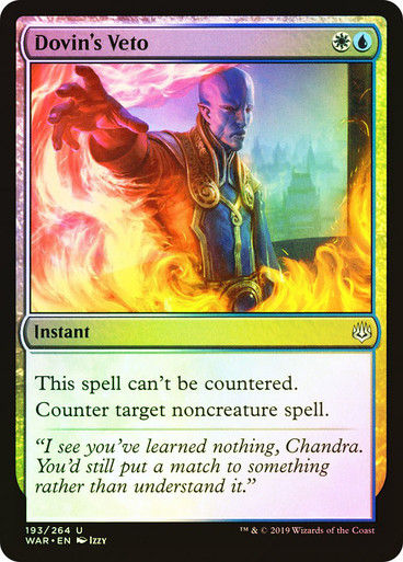 Dovin's Veto (WAR) (193) / Foil