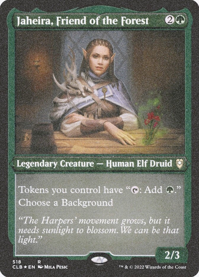 Jaheira, Friend of the Forest (CLB) (518) / Foil Etched