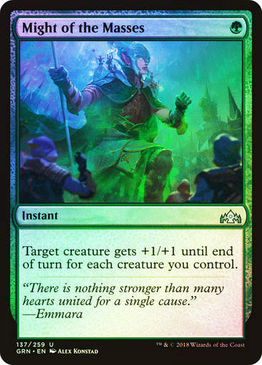 Might of the Masses (GRN) (137) / Foil