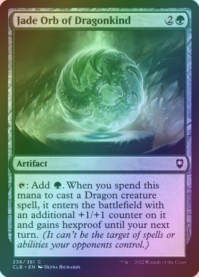 Jade Orb of Dragonkind (CLB) (236) / Foil