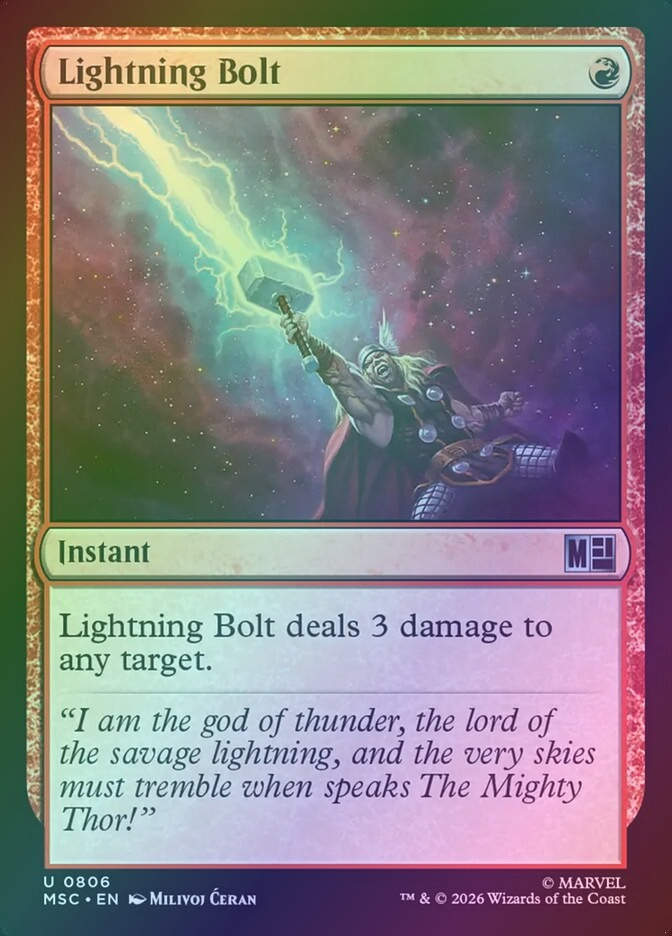 Lightning Bolt (MSC) (806) / Foil