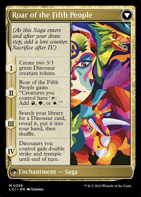 Huatli, Poet of Unity // Roar of the Fifth People (lci) / Borderless — cara 2 de 2
