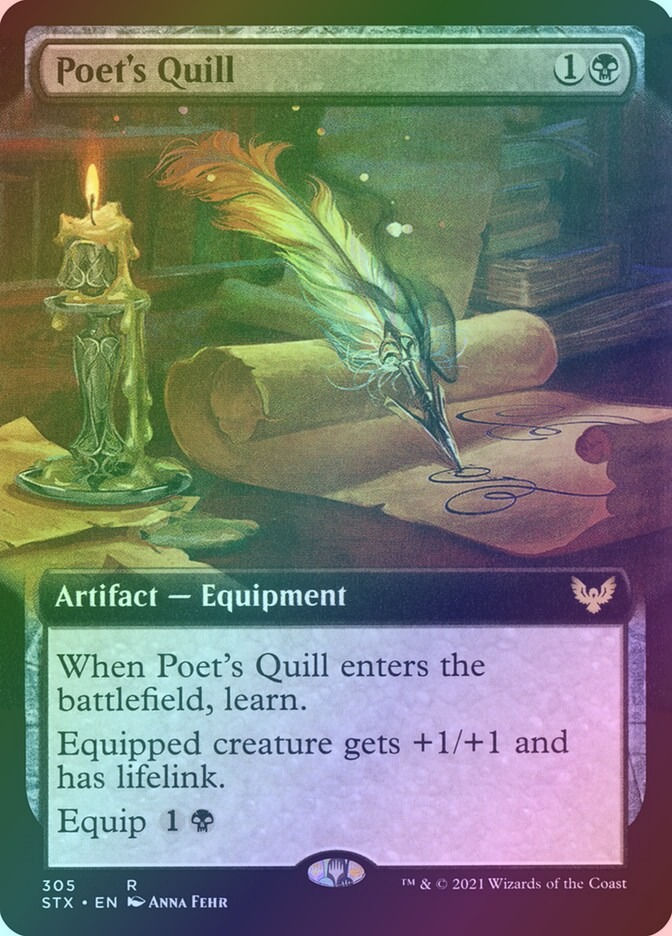 Poet's Quill (STX) (305) / Extended Art / Foil