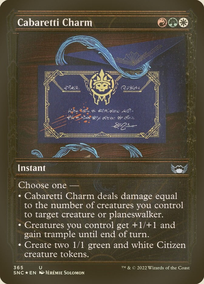 Cabaretti Charm (SNC) (365) / Showcase / Gilded Foil