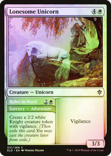 Lonesome Unicorn // Rider in Need (ELD) (21) / Foil