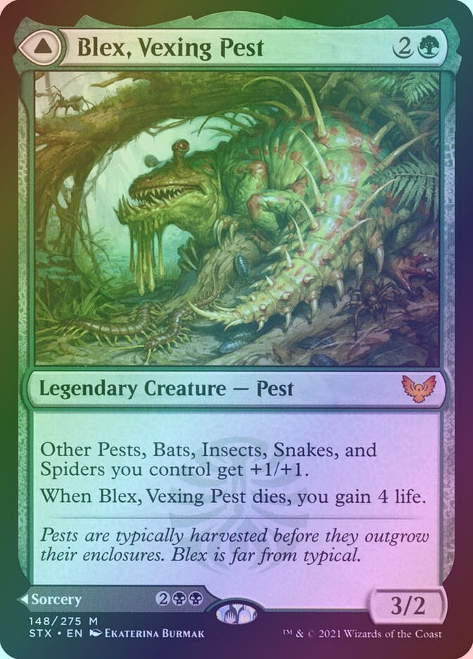 Blex, Vexing Pest // Search for Blex (STX) (148) / Foil — cara 1 de 2