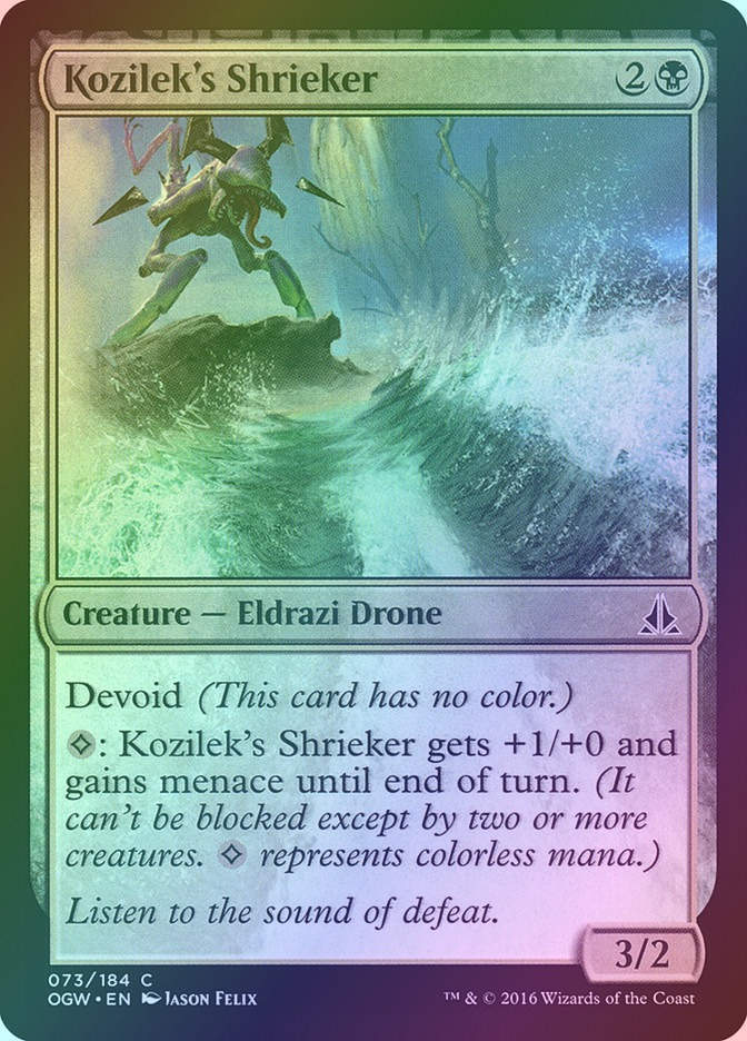 Kozilek's Shrieker (OGW) (73) / Foil