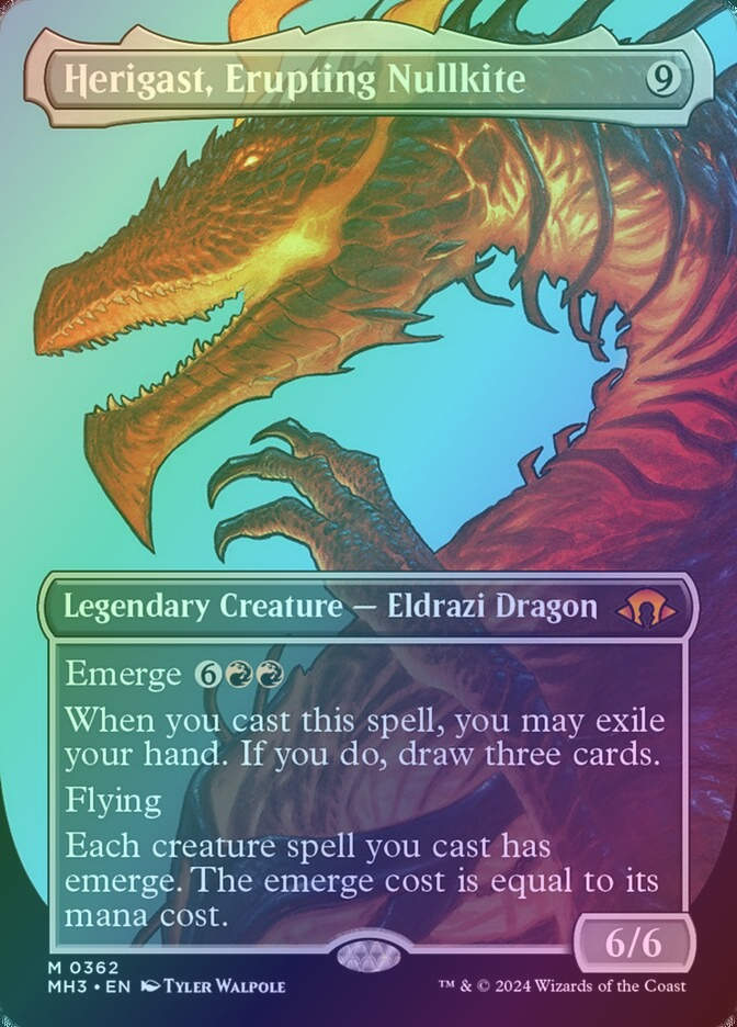 Herigast, Erupting Nullkite (MH3) (362) / Borderless / Foil