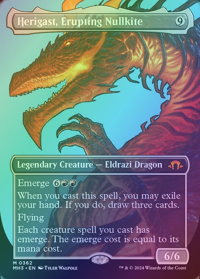 Herigast, Erupting Nullkite (MH3) (362) / Borderless / Foil