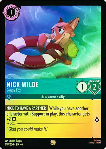 Nick Wilde - Soggy Fox (LOR_AZU) / Foil