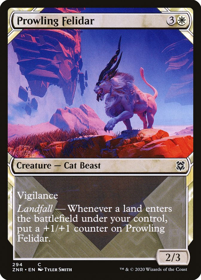 Prowling Felidar (ZNR) (294) / Showcase