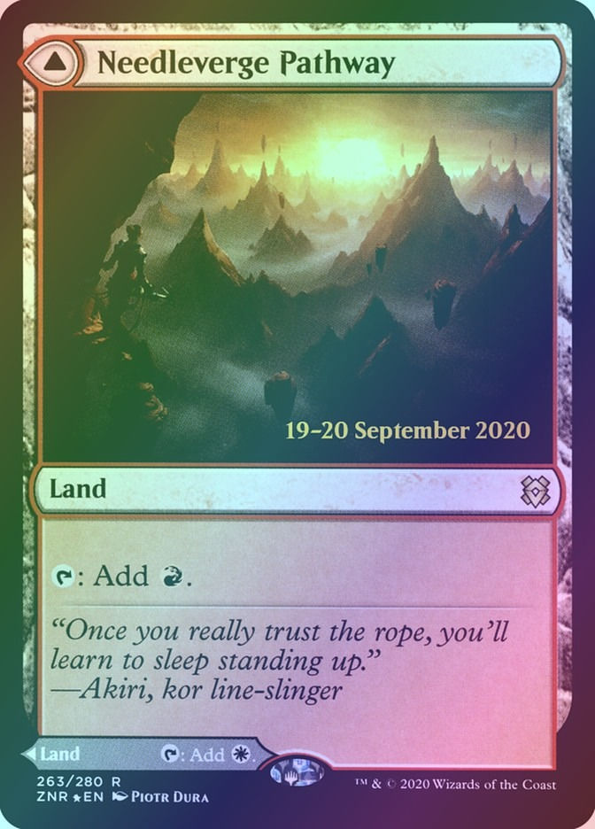 Needleverge Pathway // Pillarverge Pathway (PZNR) (263s) / Foil — cara 1 de 2